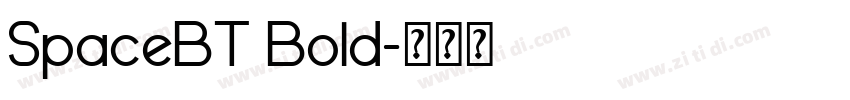 SpaceBT Bold字体转换